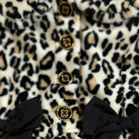 Hartstrings Baby Girl Velour Animal Print Jacket, Size 6-9 Months - Picture 6 of 11